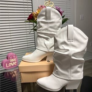 White cowgirl boots